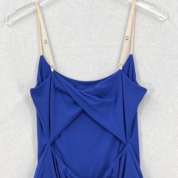ENZA COSTA Bodysuit Womens Medium Blue Twist Open Back Tank Cami Tank Top NEW - Picture 4 of 14